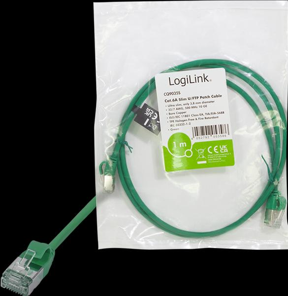 Actual product image LogiLink Network cable (STP, CAT6a, 0.50 m)