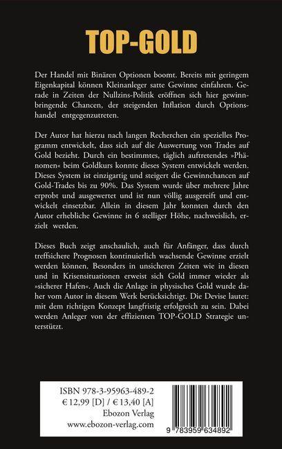Produktbild Binäre Optionen TOP-GOLD Trading Signale (Deutsch, Dr. Goldmann, 2017)