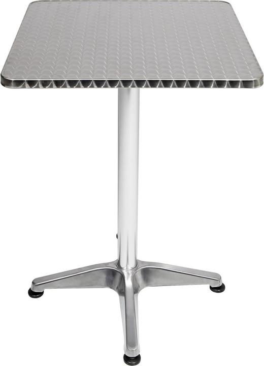 Actual product image Mojawo Bistro bar table aluminium 60x60cm H70/110cm height adjustable foldable (60 cm)