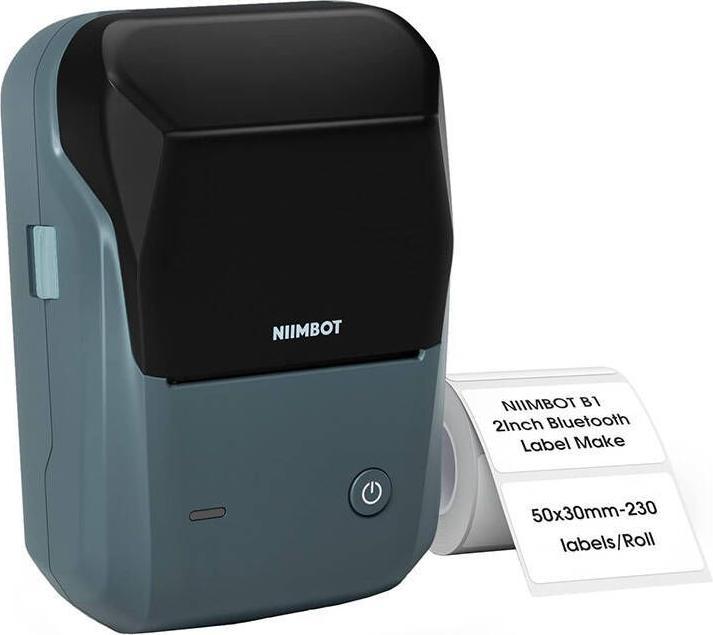 Actual product image Niimbot B1 wireless label printer (LakeBlue)