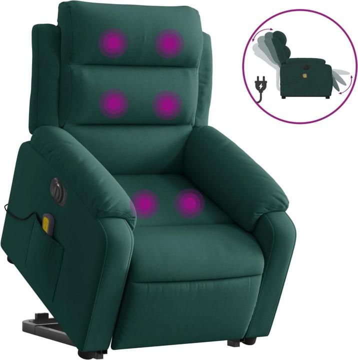 Produktbild VidaXL Massagesessel mit Aufstehhilfe Elektrisch Samt