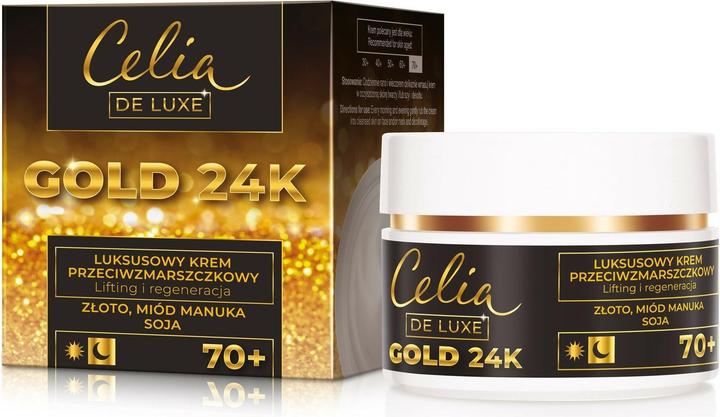 Celia De Luxe Gold 24K 70+ Anti-Wrinkle Cream For The Night 50Ml (50 ml, Nachtcreme)