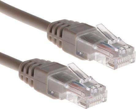 Rs Pro Patch cord Cat5e UTP LSZH Grey 15m (U/UTP, CAT5e, 15 m)