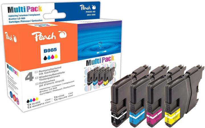 Immagine prodotto Peach Cartucce d'inchiostro economiche compatibili con LC-985VAL (M, FC, C, Y)