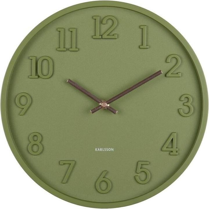 Image du produit Karlsson Wanduhr Calma 30 x 3.8 cm, Grün, Form (30 cm)