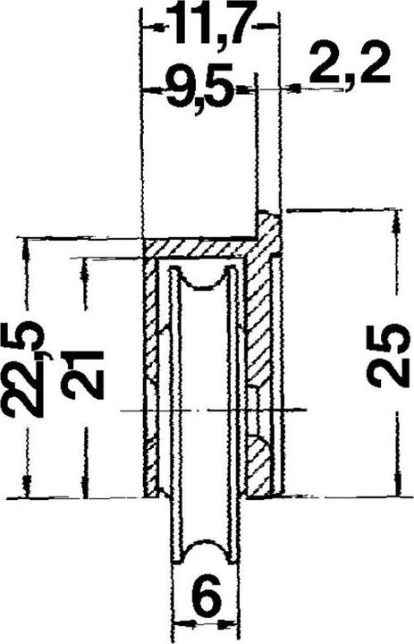 Actual product image Werkstarck Sliding door rollers