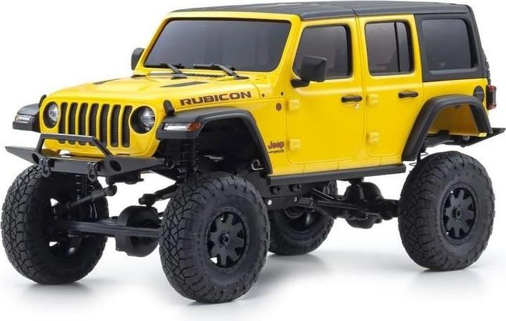 Immagine prodotto Kyosho Scala Crawler Mini-Z Jeep Wrangler Rubicon, Giallo 1:24, ARTR (RTR pronto all'uso)