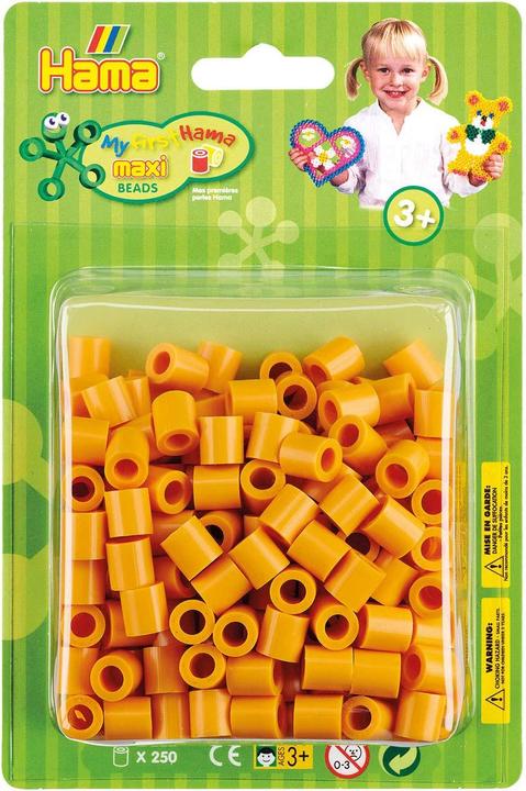 Actual product image Hama Strijkkralen Maxi - Teddybeer Bruin, 250st.