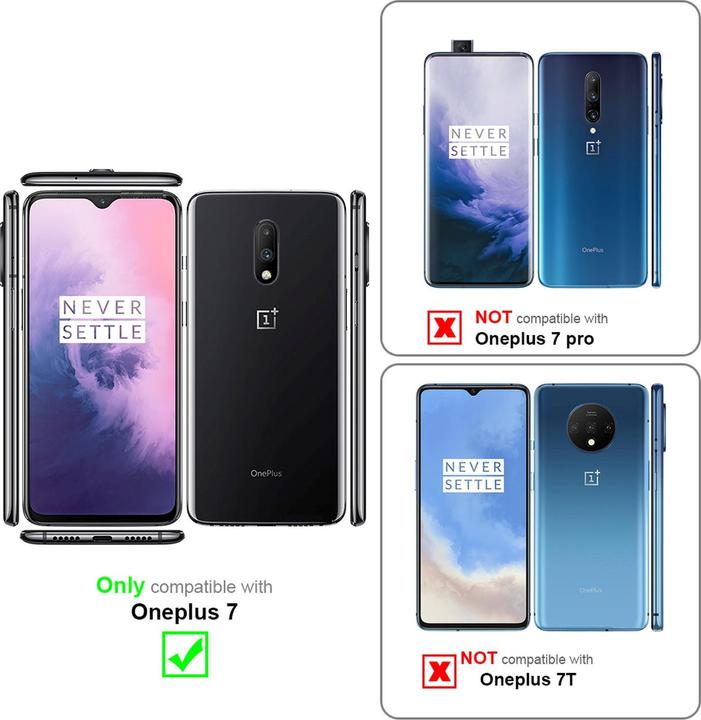 Produktbild Cadorabo Book Jeans Optik Cover (OnePlus 7)