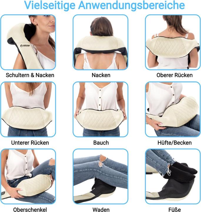 Actual product image Fitleap Nackenmassagegerät, Shiatsu Massagegerät für Muskelschmerzlinderung