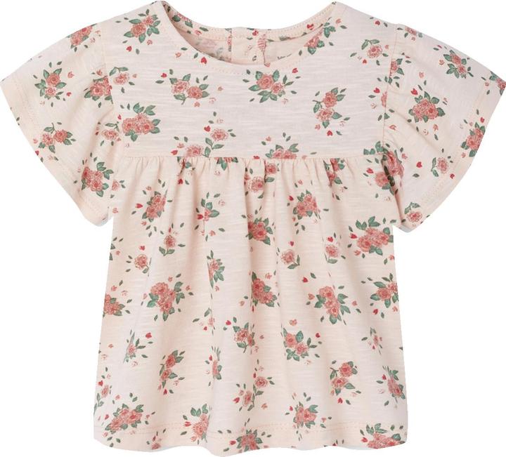 Actual product image Vertbaudet Bio-Kollektion: Mädchen Baby T-Shirt mit Blumenprint (92)