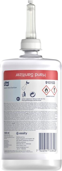 Tork Hand disinfectant gel Salubrin, against viruses, bacteria and fungicides, S1 system dispenser (1000 ml)