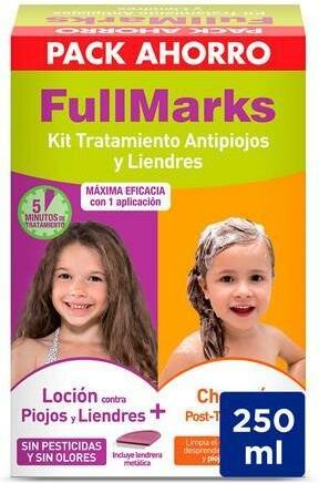Fullmarks Lozione Kit Antipidocchi 100ml Shampoo 150ml (Shampoo per pidocchi)