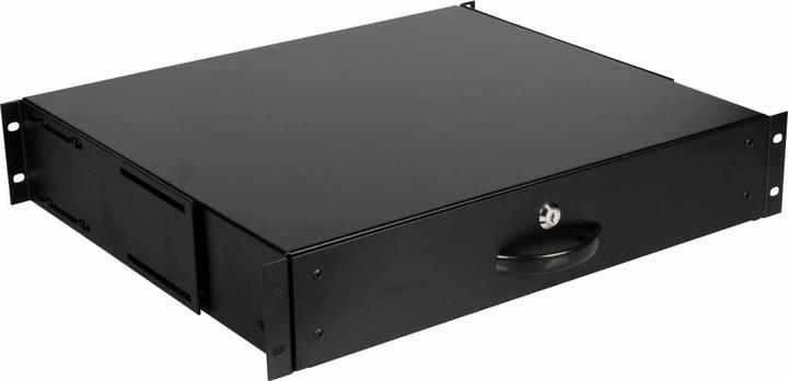 Produktbild equip Schublade für Serverschränke 2U, abschliessbar sw