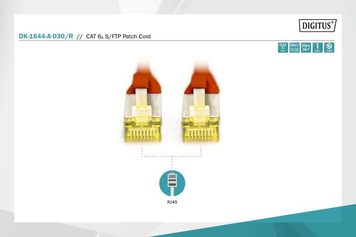 Produktbild Digitus Netzwerkkabel (S/FTP, CAT6a, 3 m)