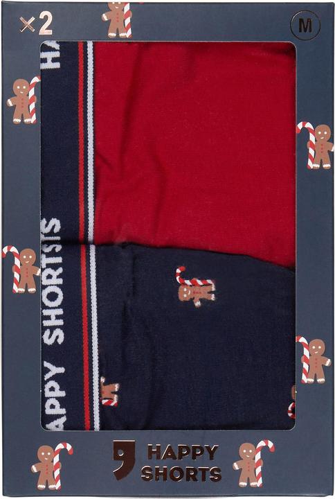 Actual product image Happy shorts Retro Boxer Jersey XMAS (L, pack of 2)