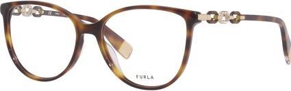 Immagine prodotto Furla VFU541S 0752 Occhiali da vista donna con montatura Havana a cerchio intero ovale 55mm