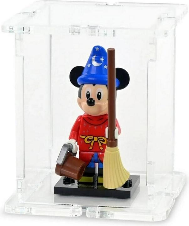 Produktbild iDisplayit Acryl-Display für 1 LEGO®-Minifigur (mit transparentem Boden und 2 Noppen)