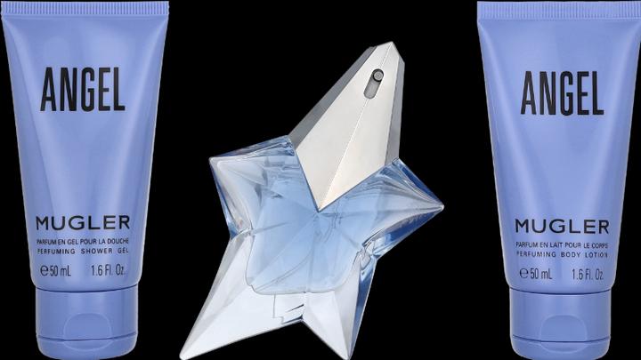 Actual product image Thierry Mugler Angel Eau de Parfum 25ml Set Angel 25ml + Bodylotion + Shower Gel (Fragrance set, Body care set)
