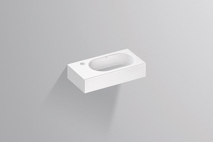 Actual product image Alape wash basin WT.XXS450H.R, rectangular W: 450mm H: 100mm D: 236mm, 4297000000, white (236 mm, 450 mm)