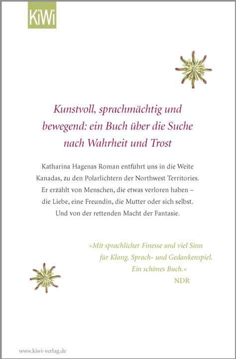 Actual product image Das Geräusch des Lichts (German, Katharina Hagena, 2018)
