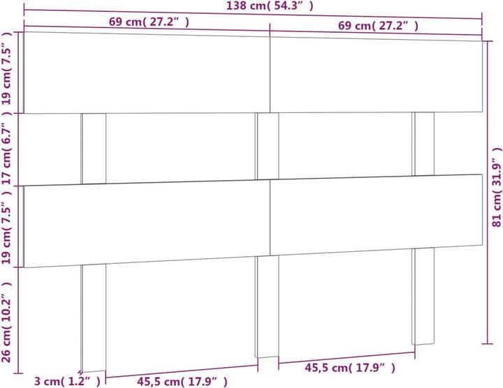 Image du produit VidaXL Lashonda (138 x 3 x 81 cm)