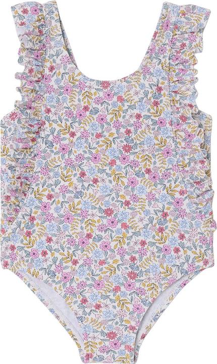 Image du produit Vertbaudet Mädchen Baby Badeanzug mit Volants, Blumenprint (92)