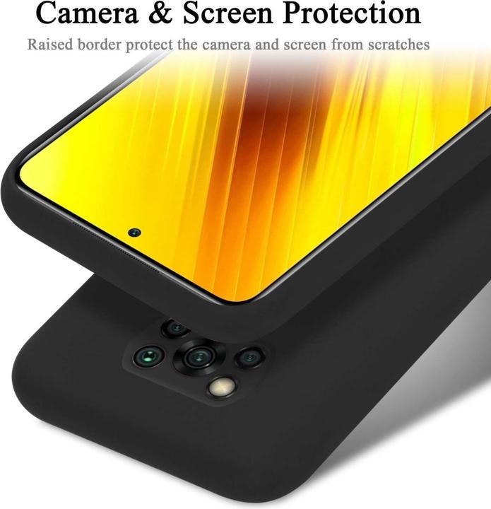 Actual product image Cadorabo Bumper Case for Xiaomi POCO X3 NFC TPU Liquid Silicone Cover for Xiaomi POCO X3 NFC (Xiaomi Poco X3 NFC)