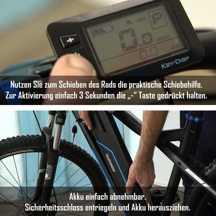 Produktbild Telefunken MTB E-Bike Aufsteiger M925, Wheel size 27.5 ", Warranty 24 month(s), Blue (51 cm)