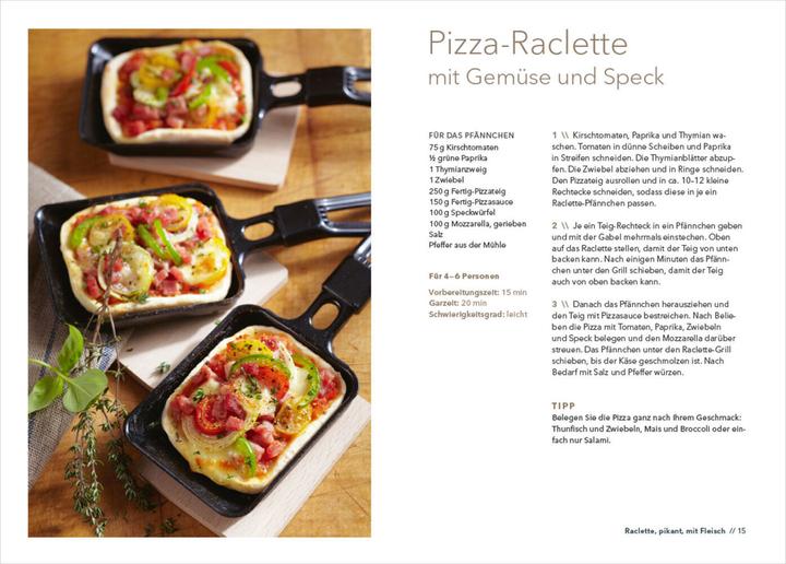 Produktbild Die besten Rezepte Raclette. Mit Grill & heissem Stein (Deutsch, Carina Mira, 2022)