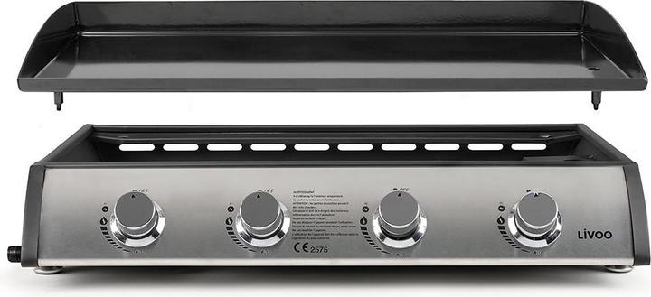 Actual product image Livoo 4 burners gas plancha (10 kW)