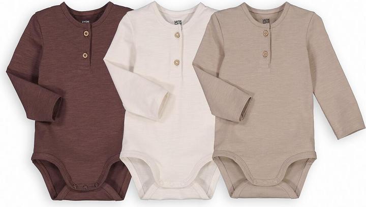 La Redoute Collections 3er-Pack unifarbene Bodys