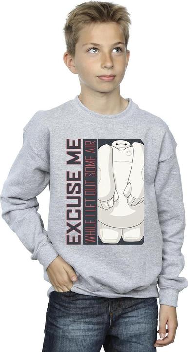 Actual product image Disney Boys Big Hero 6 Baymax Excuse Me Some Air Sweatshirt (152, 158)