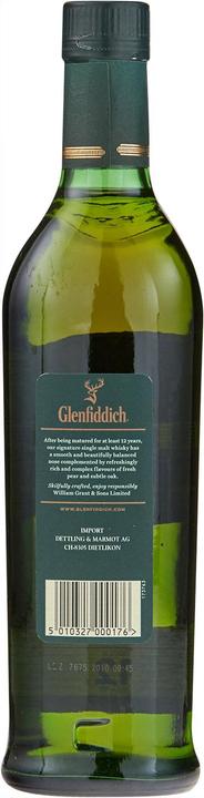 Produktbild Glenfiddich 12 Years (Single Malt, Scotch Whisky, 1 x 70 cl)