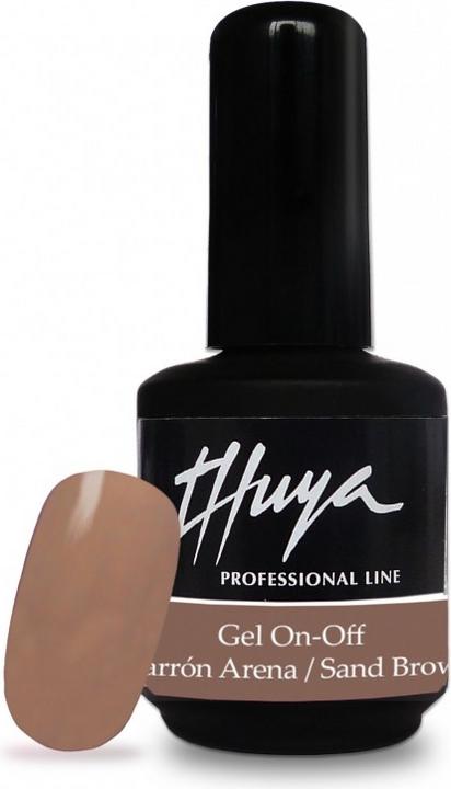 Actual product image Thuya Gel-On-Off "Marron Arena/Sand Brown" (Marron Arena, Sand Brown)