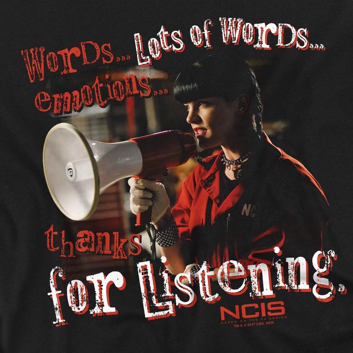 Actual product image Ncis Mens Thanks for Listening T-Shirt (XXL)