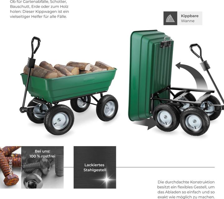 Actual product image tectake Hand Cart Tummi 125l
