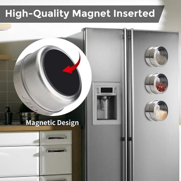 Image du produit Aiyola Magnetisches Gewürzdosen-Set (12 Stück)