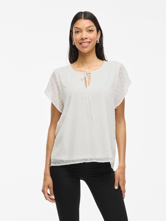 Actual product image Vila Dotted top with short sleeves (44)