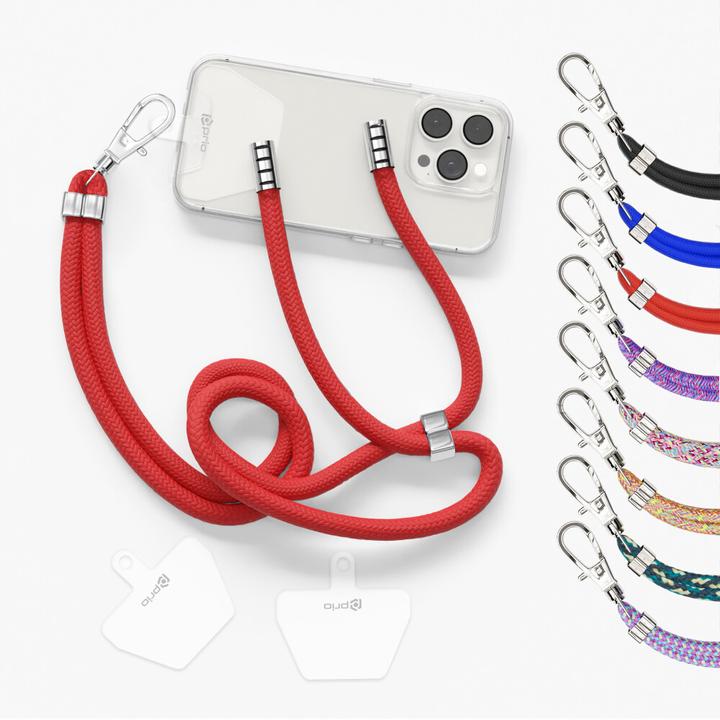 Image du produit prio Tour de cou universel pour téléphone portable 0.7m rouge