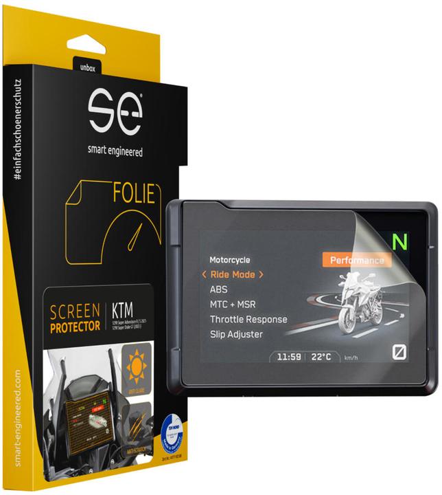 Actual product image Smart Engineered se Anti-reflective 3D Speedo / Cockpit protection film (PU 2) for KTM