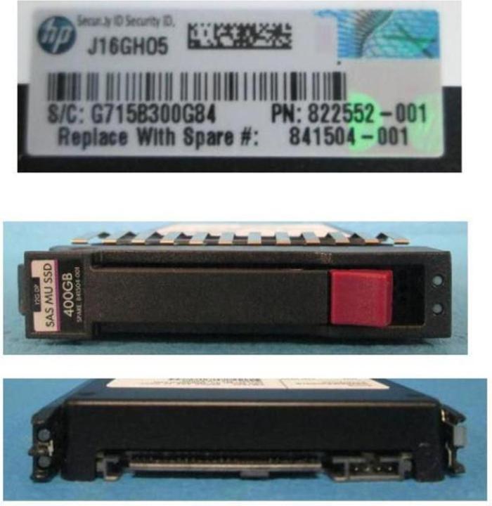 Actual product image HPE Mixed Use SSD 400 GB (400 GB, 2.5")