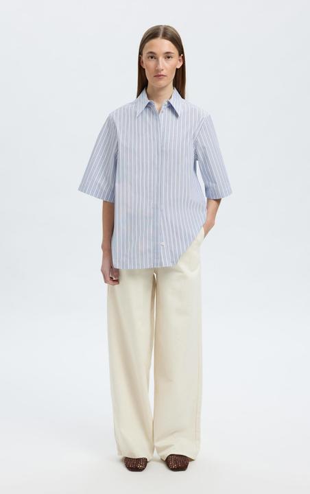 Actual product image Selected Femme Baumwoll Kurzarmhemd (38)