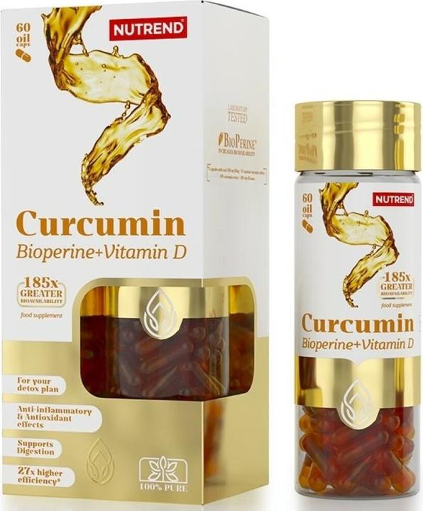 Nutrend Curcumin Bioperine Vitamine D (60 Stück, Kapseln)