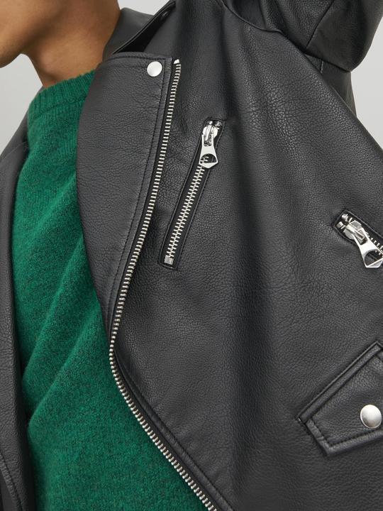 Actual product image Jack & Jones Biker Faux Leather Jacket (XL)
