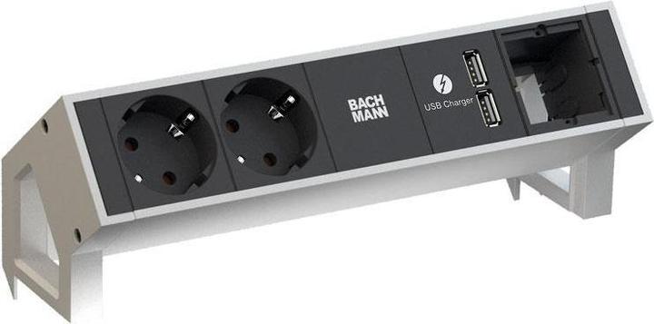 Immagine prodotto Bachmann DESK2 - 2xSchuko, 1xUSB & (2 x, CEE 7/3, CEE 7/16, 0.20 m)