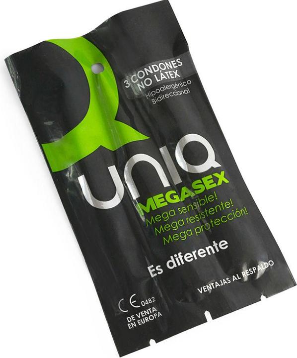Produktbild Uniq Megasex Latex Free Sensitive Condoms 3 Units (3 Stk.)