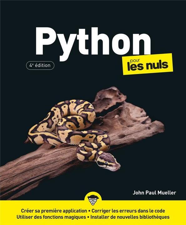 Image du produit Python pour les nuls (Français, Mueller John Paul, 2023)