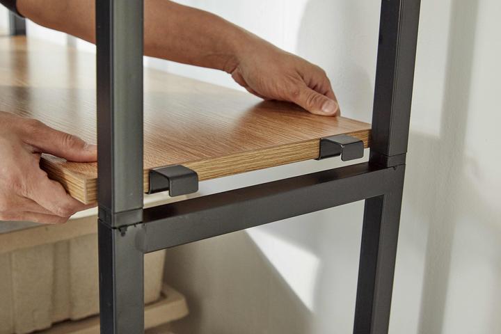 Actual product image Möbilia 1 wide shelf, 1 narrow shelf (127.5 x 30 x 210 cm)