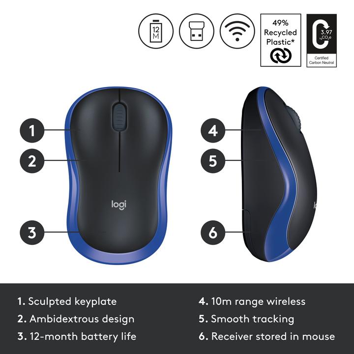 Actual product image Logitech M185 (Wireless)